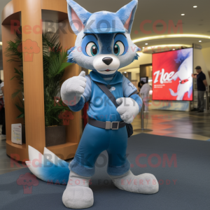 Blue Fox mascotte kostuum...