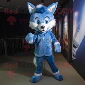 Blue Fox mascotte kostuum...