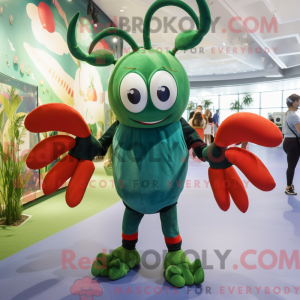 Olive Lobster maskot...