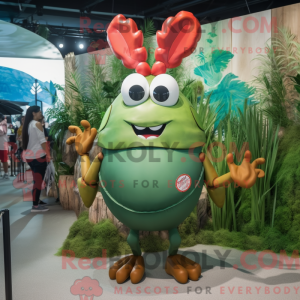 Olive Lobster maskot...