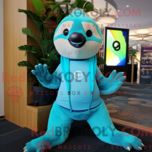 Costume de mascotte de Cyan...
