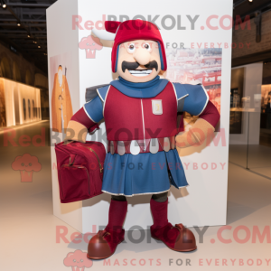 Maroon Swiss Guard maskot...