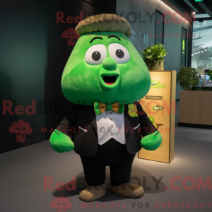 Green Potato mascot costume...