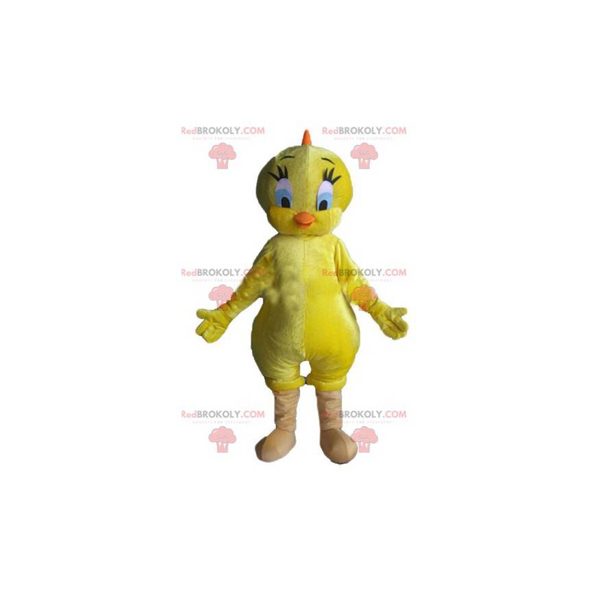 Mascot Titi famoso canario amarillo Looney Tunes -