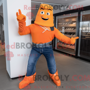 Oranje messenwerper...