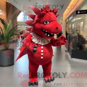 Rød Stegosaurus...