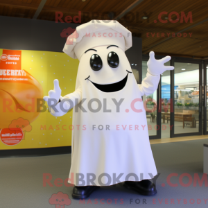 Hvit lasagnemaskot kostyme...