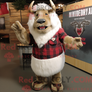 Cream Buffalo mascot...