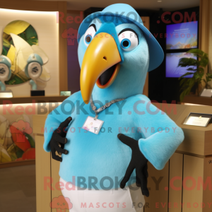 Sky Blue Toucan mascot...