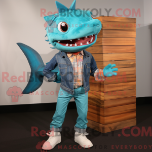 Turkis Barracuda maskot...