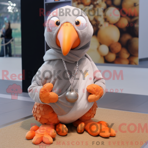 Peach Guinea Fowl mascot...