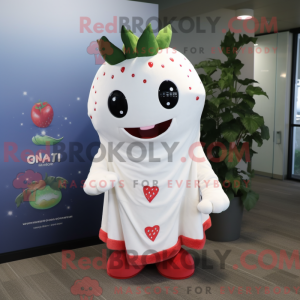 White Strawberry mascot...