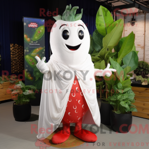 White Strawberry mascot...