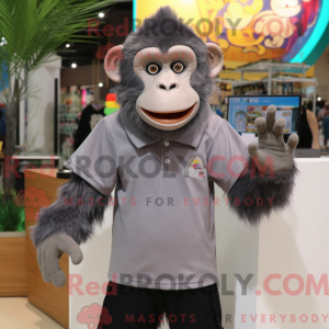 Gray Chimpanzee mascot...