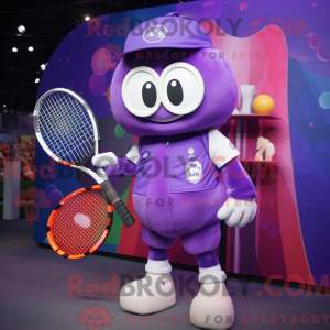 Paars tennisracket...