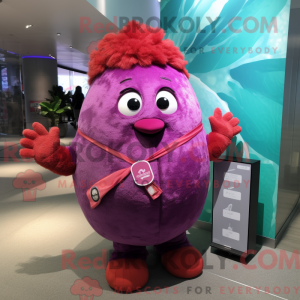 Magenta kartoffel maskot...