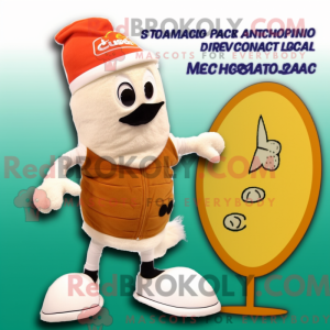 Máscara de parmesão bege...