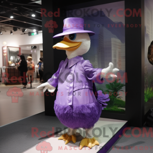 Purple Gosling mascot...