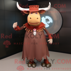 Rust Zebu-maskotdraktfigur...
