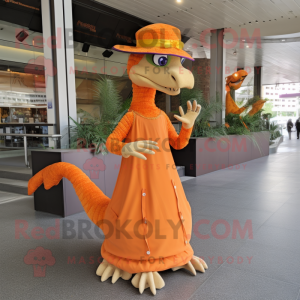 Oranje Coelophysis mascotte...