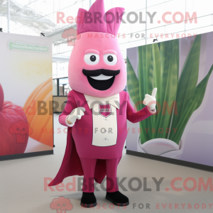 Pink Onion mascot costume...