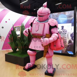 Roze middeleeuwse ridder...