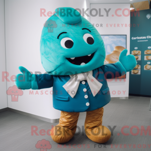 Cyan Croissant maskot...