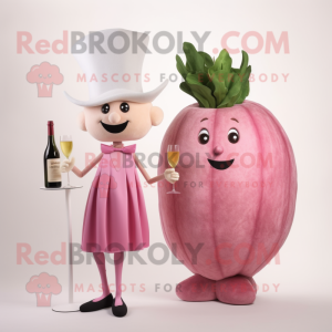 Rosa Rova maskot kostym...