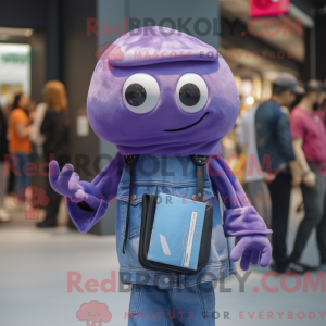 Purple Jellyfish mascot...