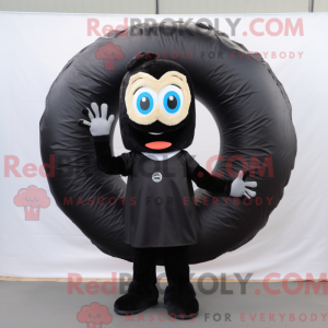 Sort Bagels maskot kostume...