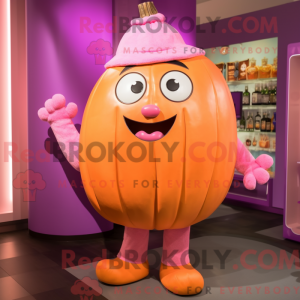Rosa gresskarmaskotkostyme...