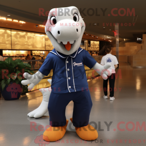 Navy Diplodocus maskot...