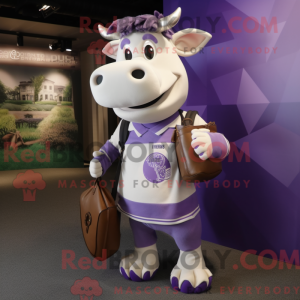 Lavendel Zebu maskot...
