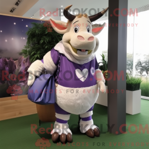 Lavender Zebu mascot...