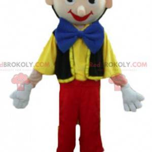 Mascot Pinocho personaje de dibujos animados famoso -