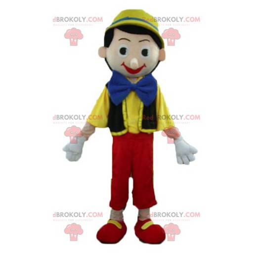 Maskottchen Pinocchio berühmte Zeichentrickfigur -