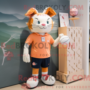 Peach Cat-maskotdraktfigur...