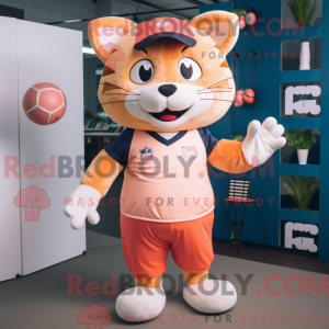 Peach Cat-maskotdraktfigur...