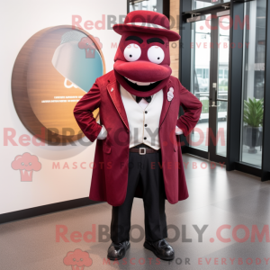Maroon Horseshoe maskot...