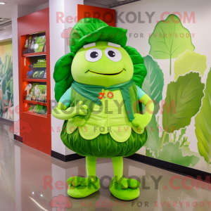 Postava maskota Lime Green...