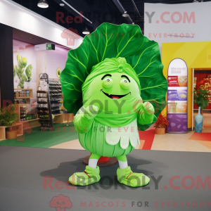 Postava maskota Lime Green...