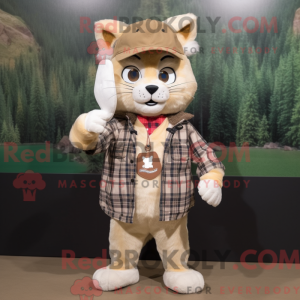 Costume de mascotte de chat...