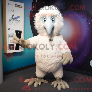 White Kiwi mascot costume...
