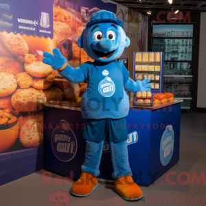 Blue Currywurst mascot...