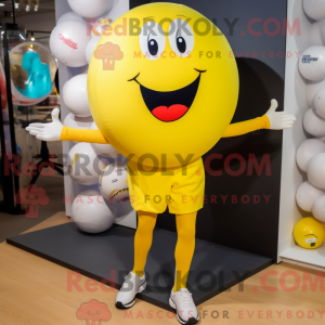 Gul baseball bold maskot...