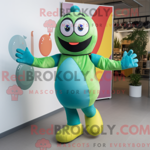 Olive Juggle maskot kostume...