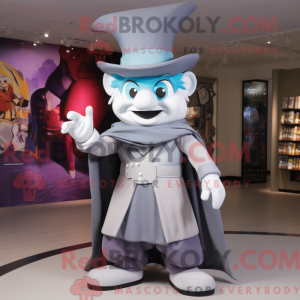 Grå tryllekunstner maskot...