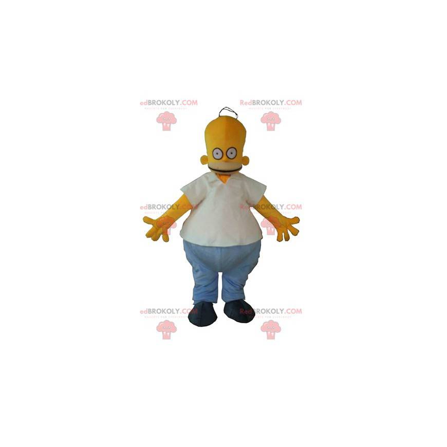 Mascotte de Homer Simpson célèbre personnage de dessin animé -