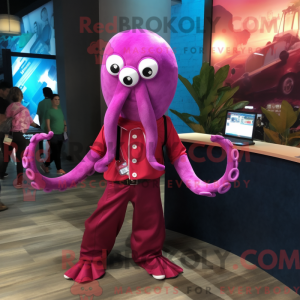 Disfraz de mascota Magenta...