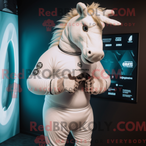 Hvit Quagga máscara de...